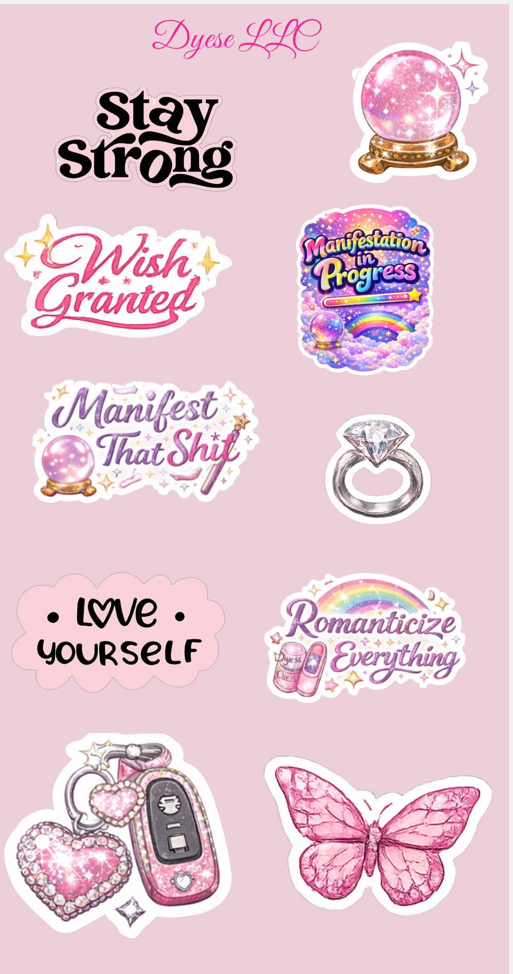 Delulu Manifestation Sticker Pack