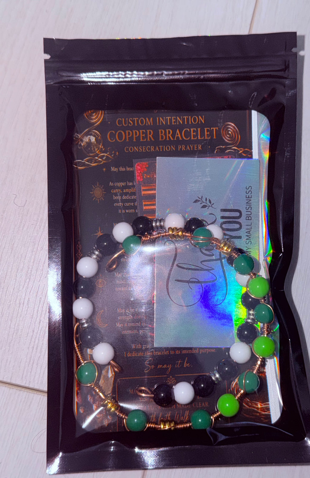 Custom Intention Attuned Copper Bracelet