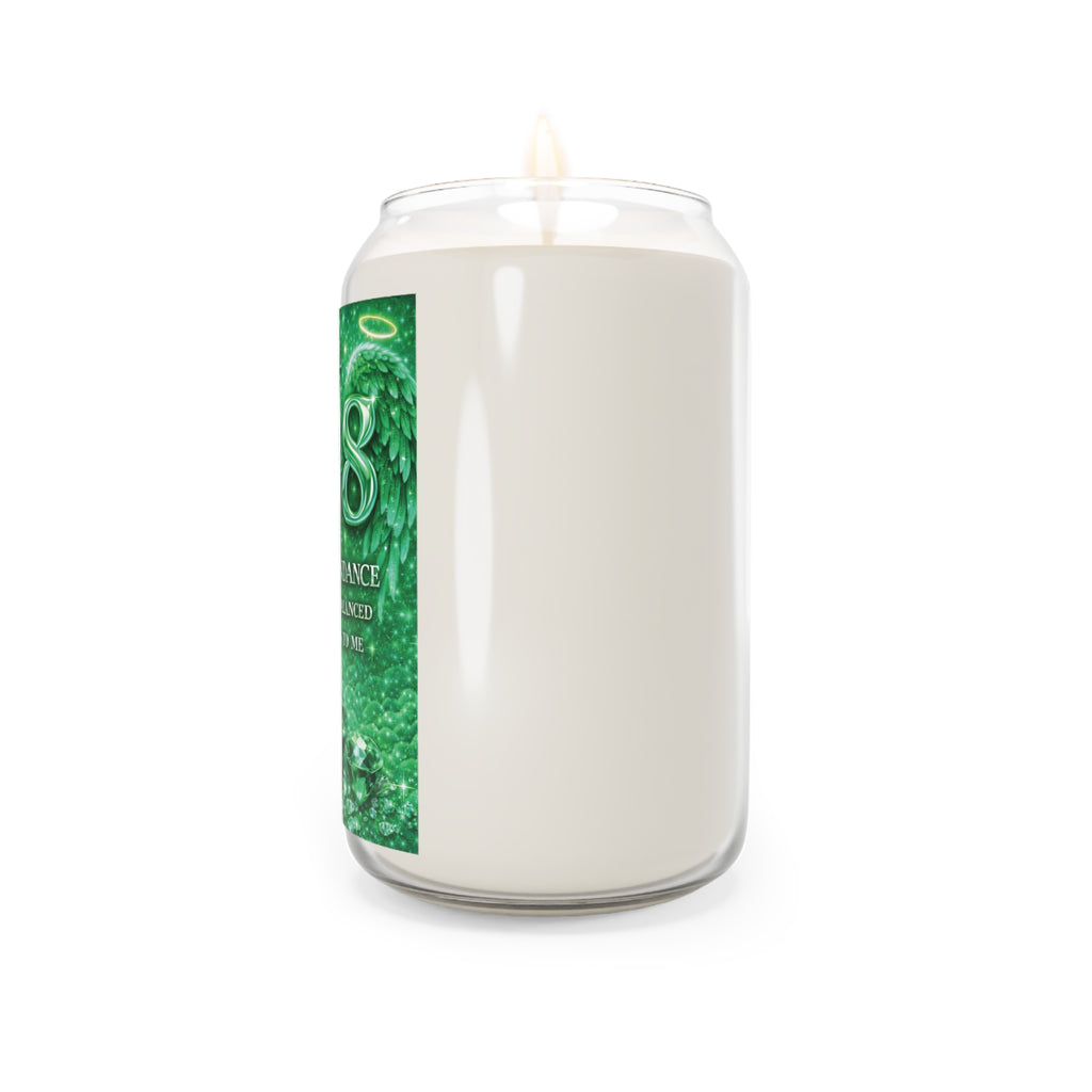 Abundance 888 Soy Candle — Angel Wealth & Prosperity Affirmation, 13.75 oz
