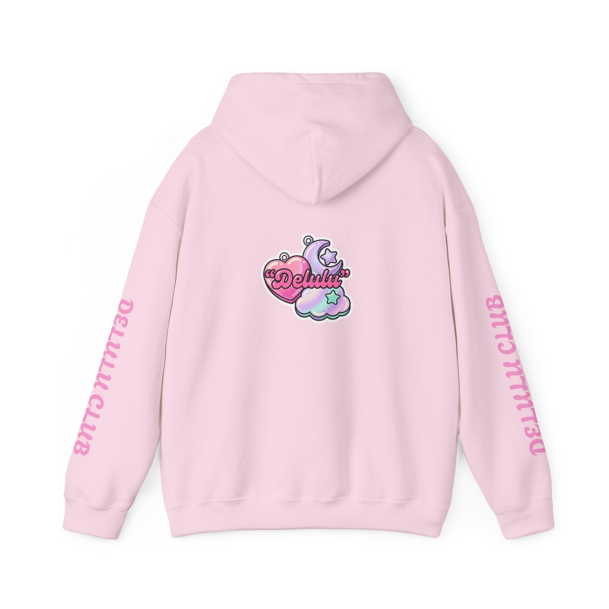 Delulu Club Cute Graphic Hoodie — "May My Delulu Come True" Pullover
