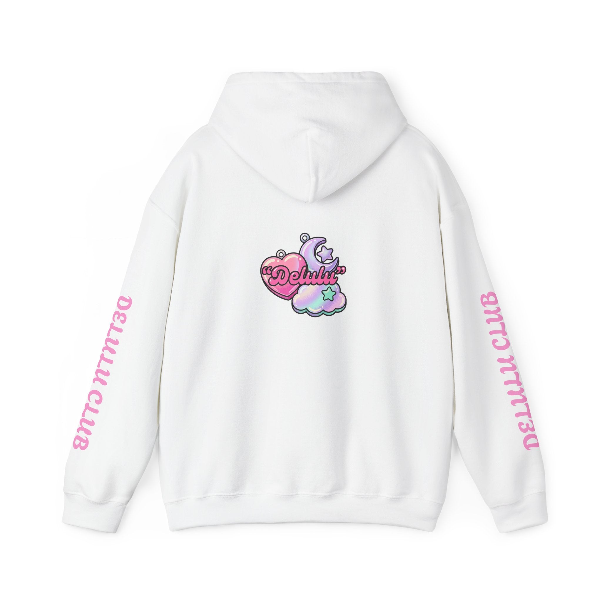 Delulu Club Cute Graphic Hoodie — "May My Delulu Come True" Pullover