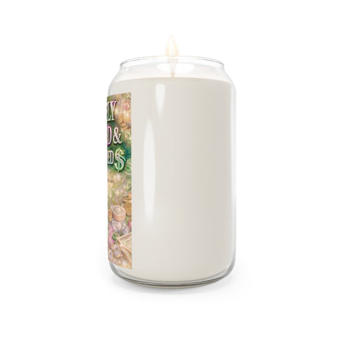 Divinely Funded & Unbothered Candle – Money Flows With Ease | Wealth Manifestation & Abundance Mindset Candle