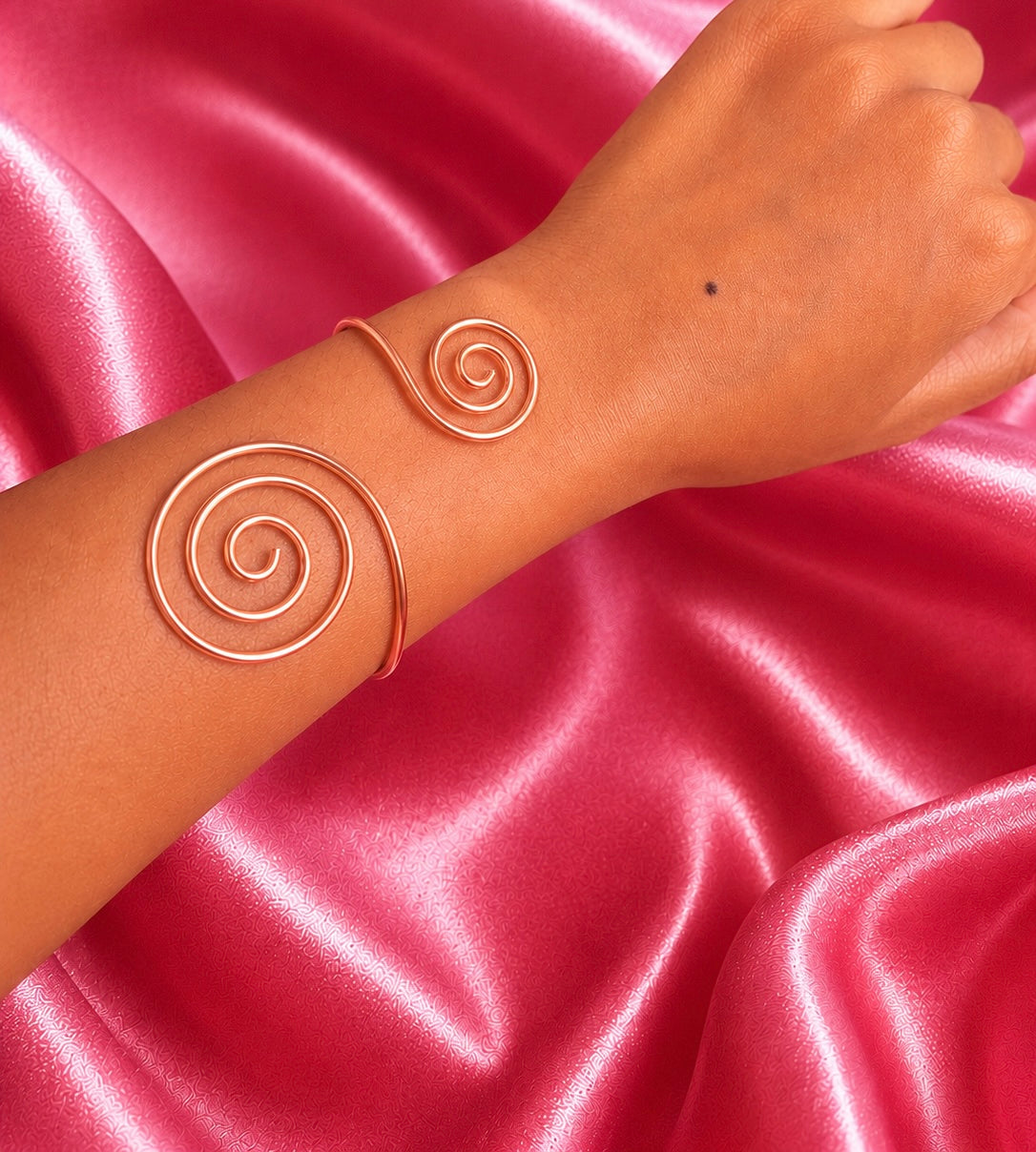 Divine Spiral Copper Bracelet