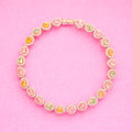 Candy Gem Hearts Tennis Bracelet