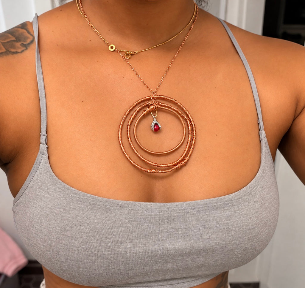 The Dragon’s Dominion | Spelled Copper Dragon Talisman Necklace | Manifestation, Protection & Personal Power | Handmade Spiritual Jewelry