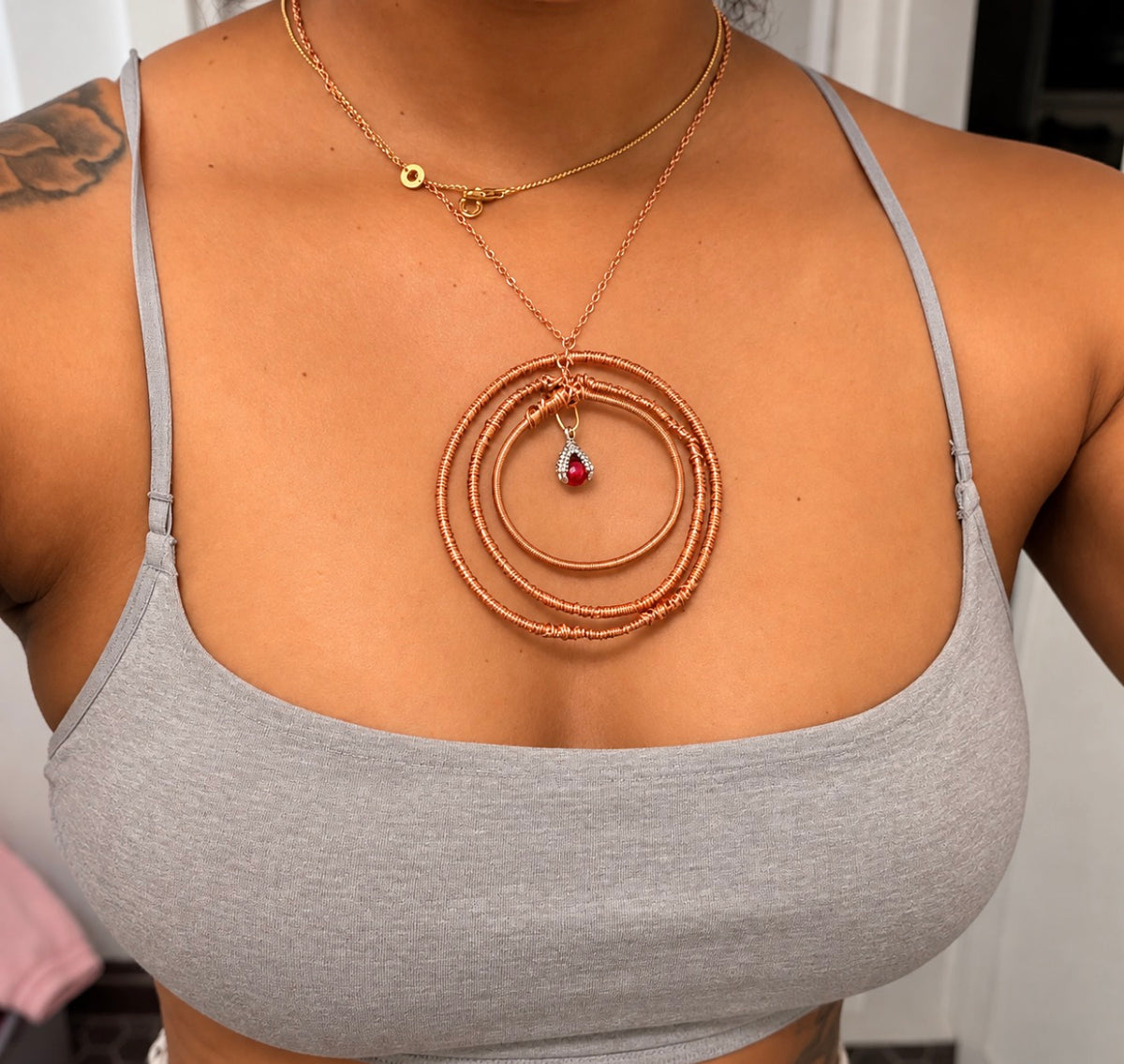 The Dragon’s Dominion | Spelled Copper Dragon Talisman Necklace | Manifestation, Protection & Personal Power | Handmade Spiritual Jewelry