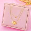 Golden Heart Layer Necklace