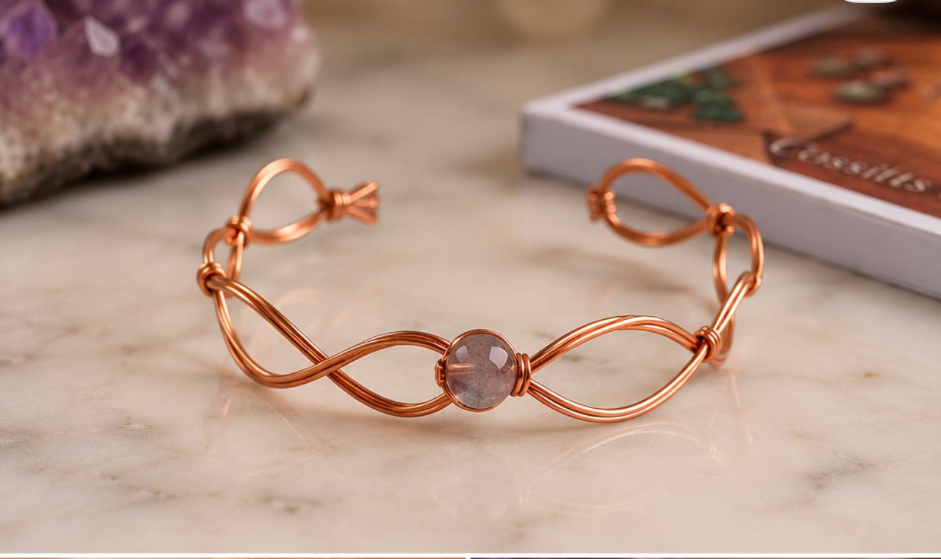 Custom Intention Attuned Copper Bracelet