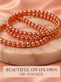 Copper Current Empowered Energy Bracelet | Genuine Copper Bead Bracelet | Intention Jewelry | Spiritual Copper Bracelet | Stackable
