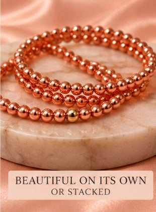 Copper Current Empowered Energy Bracelet | Genuine Copper Bead Bracelet | Intention Jewelry | Spiritual Copper Bracelet | Stackable