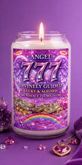 Angel Number 777 Candle – Divinely Guided, Lucky & Aligned | Abundance Manifestation Candle