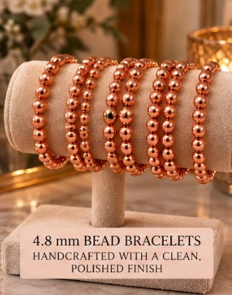 Copper Current Empowered Energy Bracelet | Genuine Copper Bead Bracelet | Intention Jewelry | Spiritual Copper Bracelet | Stackable