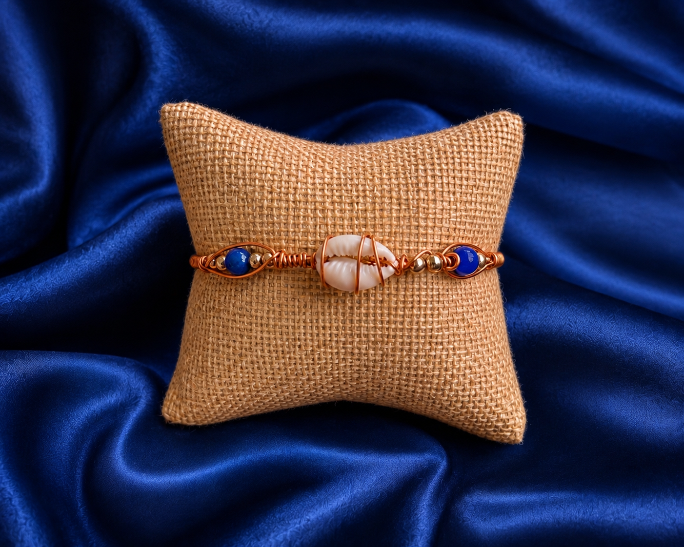 Erzulie Dantor Protective Cowrie Bracelet | Copper Talisman | One of One Spiritual Jewelry