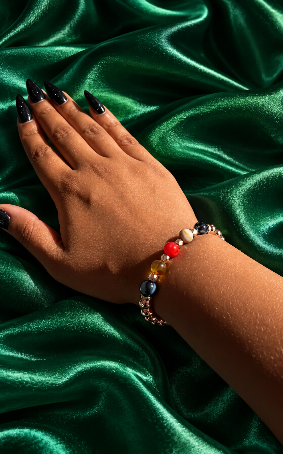 The Fivefold Spell Bracelet | 5 Spells in One Bracelet | Empowered Copper & Gemstone Talisman | Wealth, Love, Power, Manifestation, Peace