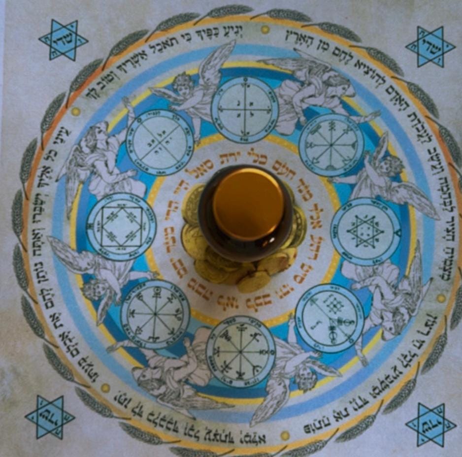 Wealth Oil • Sacred Hebrew Money Spell • Infused with Real Currency & Ritual Energy