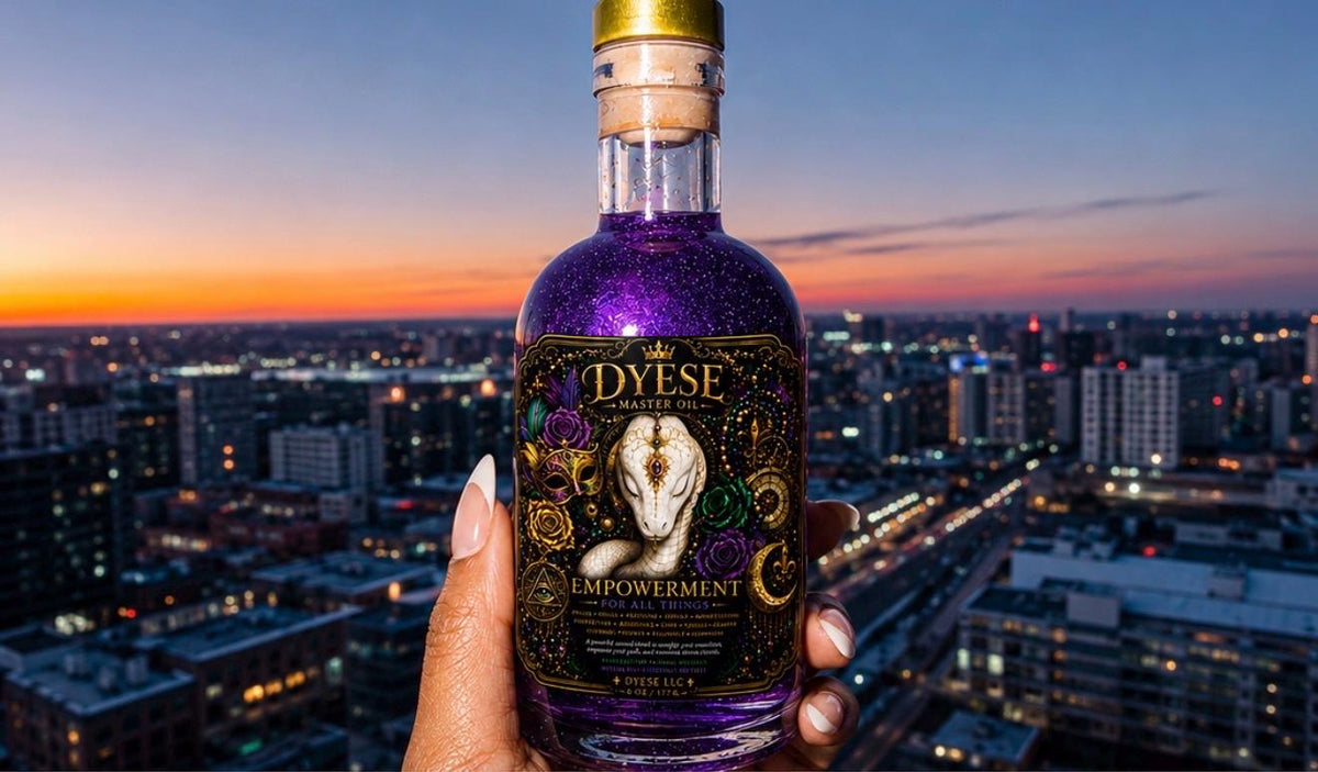 Limited Edition DYESE Master Oil – Empowerment for All Things | 6oz Professional Strength Conjure Oil | Ritual Amplifier & Intention Oil