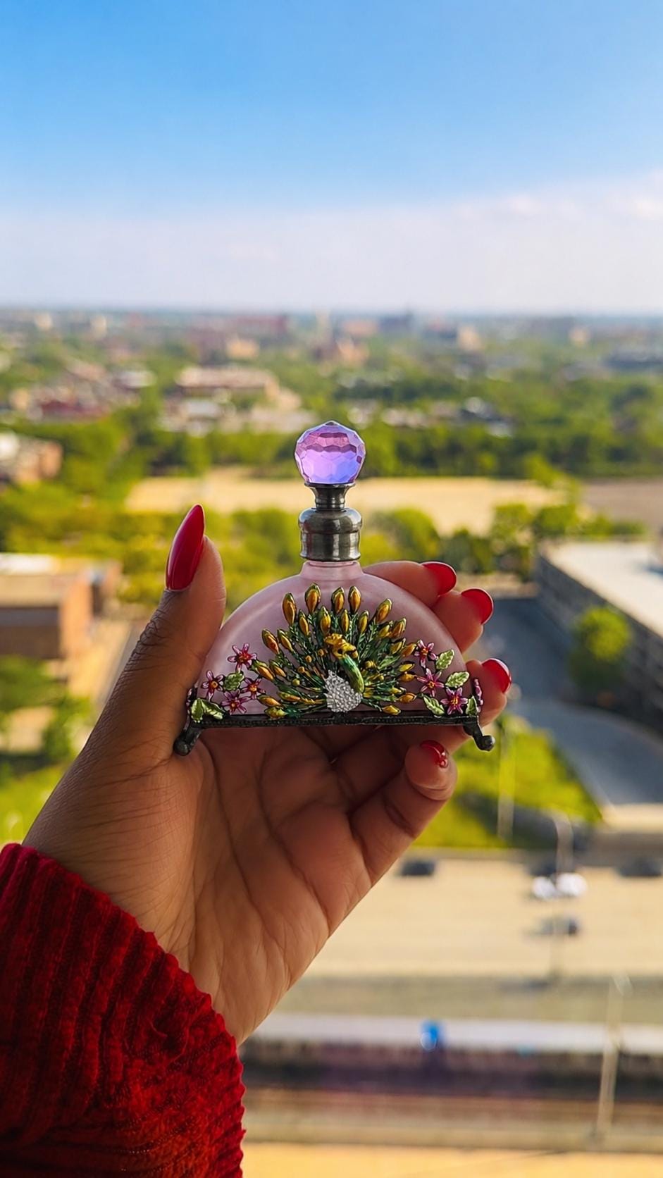 The Peacock Throne Heirloom Elixir | One of One Glamour Ritual Oil | Beauty, Magnetism, Favor & Visibility | 20mL Keepsake Bottle