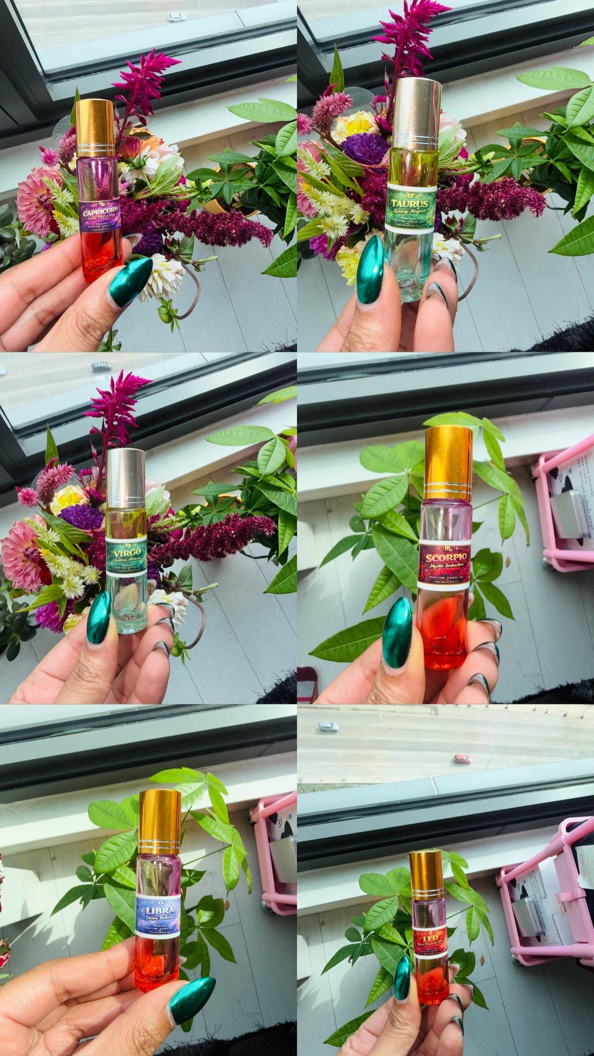High-Vibe Zodiac Oil Roll-On | Choose Your Energy | 12 Zodiac Intention Oils | Astrology Ritual Oil | 10ml Spiritual Body Oil