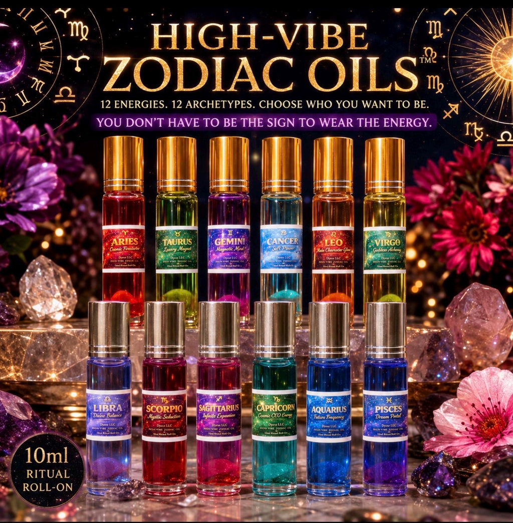 High-Vibe Zodiac Oil Roll-On | Choose Your Energy | 12 Zodiac Intention Oils | Astrology Ritual Oil | 10ml Spiritual Body Oil