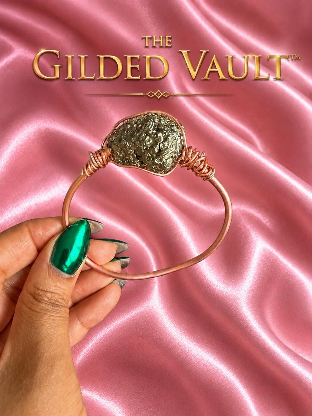 The Gilded Vault | Pyrite and Copper Wealth Bracelet | Prosperity & Money Talisman