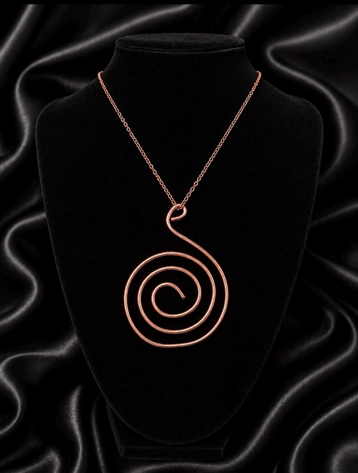 PORTAL One of One Copper Spiral Necklace | Handmade Copper Talisman | Manifestation Pendant | Spiritual Jewelry