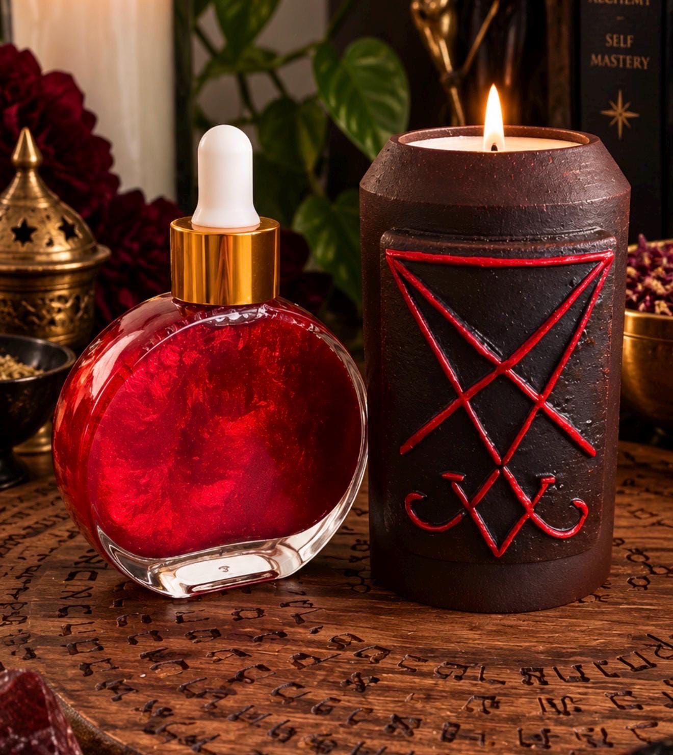 HELEL Light-Bearer Ritual Oil | Luciferian Spiritual Oil | Shining One, Son of Dawn | Manifestation, Power & Transformation | 2 oz