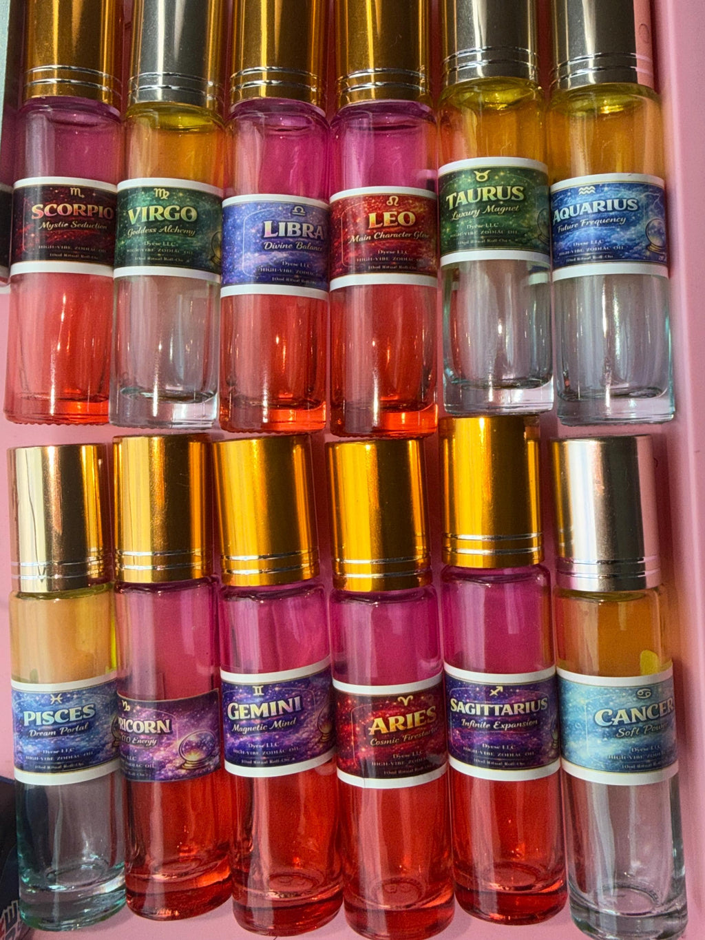 High-Vibe Zodiac Oil Roll-On | Choose Your Energy | 12 Zodiac Intention Oils | Astrology Ritual Oil | 10ml Spiritual Body Oil