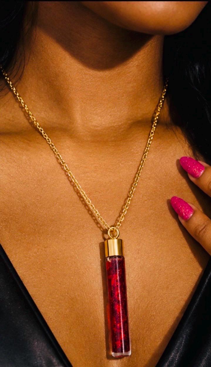 The Red Spell Extreme Attraction and Manifestation Oil Necklace | Wearable Ritual Oil | Pheromone Oil |