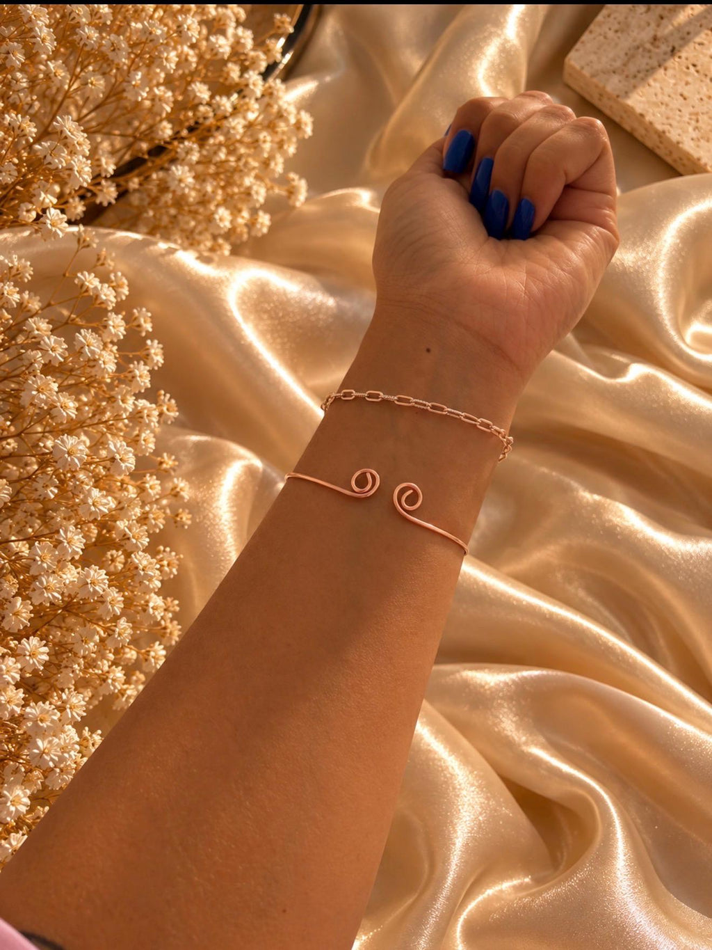 The Turning Point - Reversible Spelled Copper Bracelet - Draw In + Release | Adjustable Spiritual Talisman