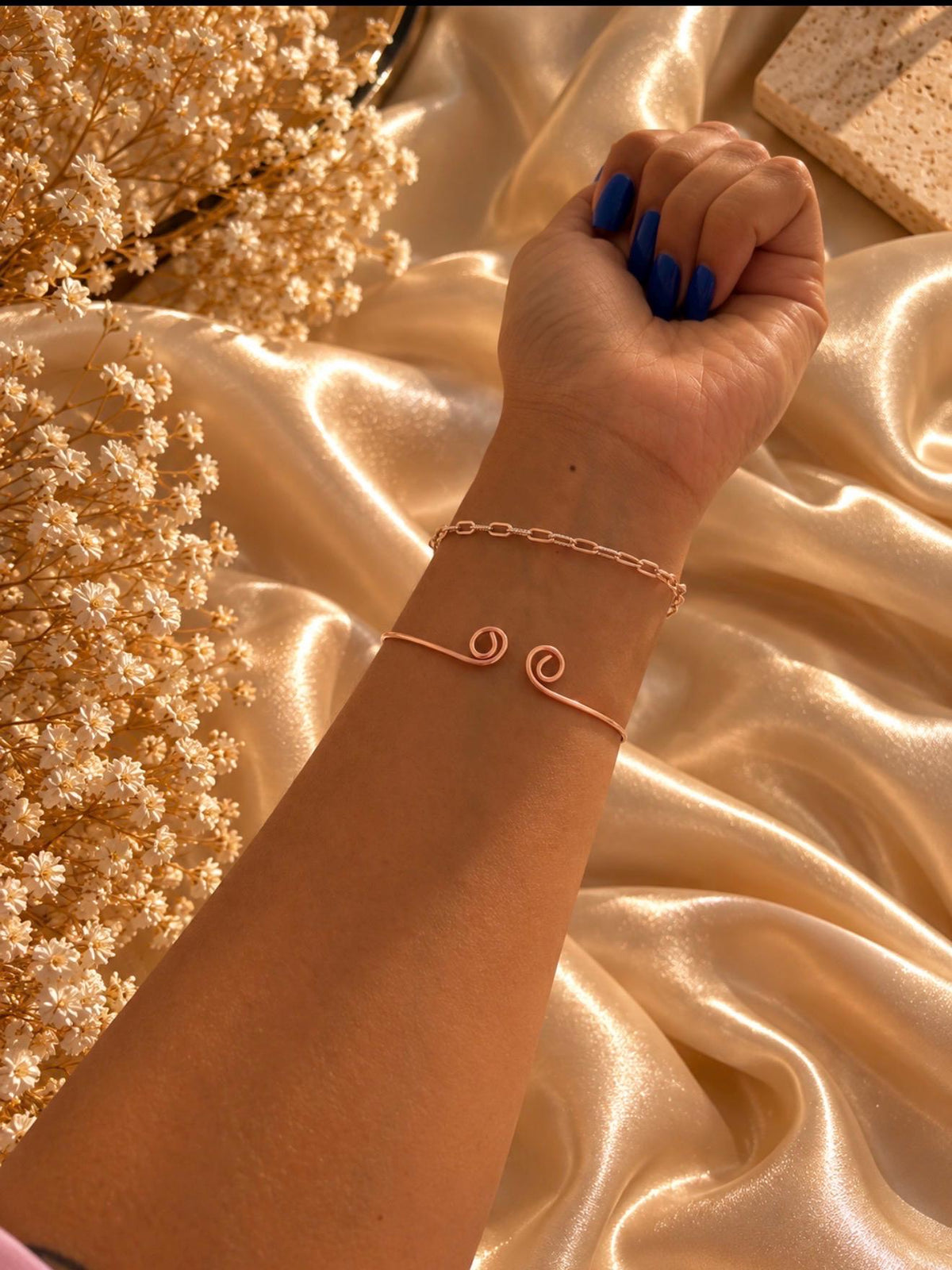 The Turning Point - Reversible Spelled Copper Bracelet - Draw In + Release | Adjustable Spiritual Talisman