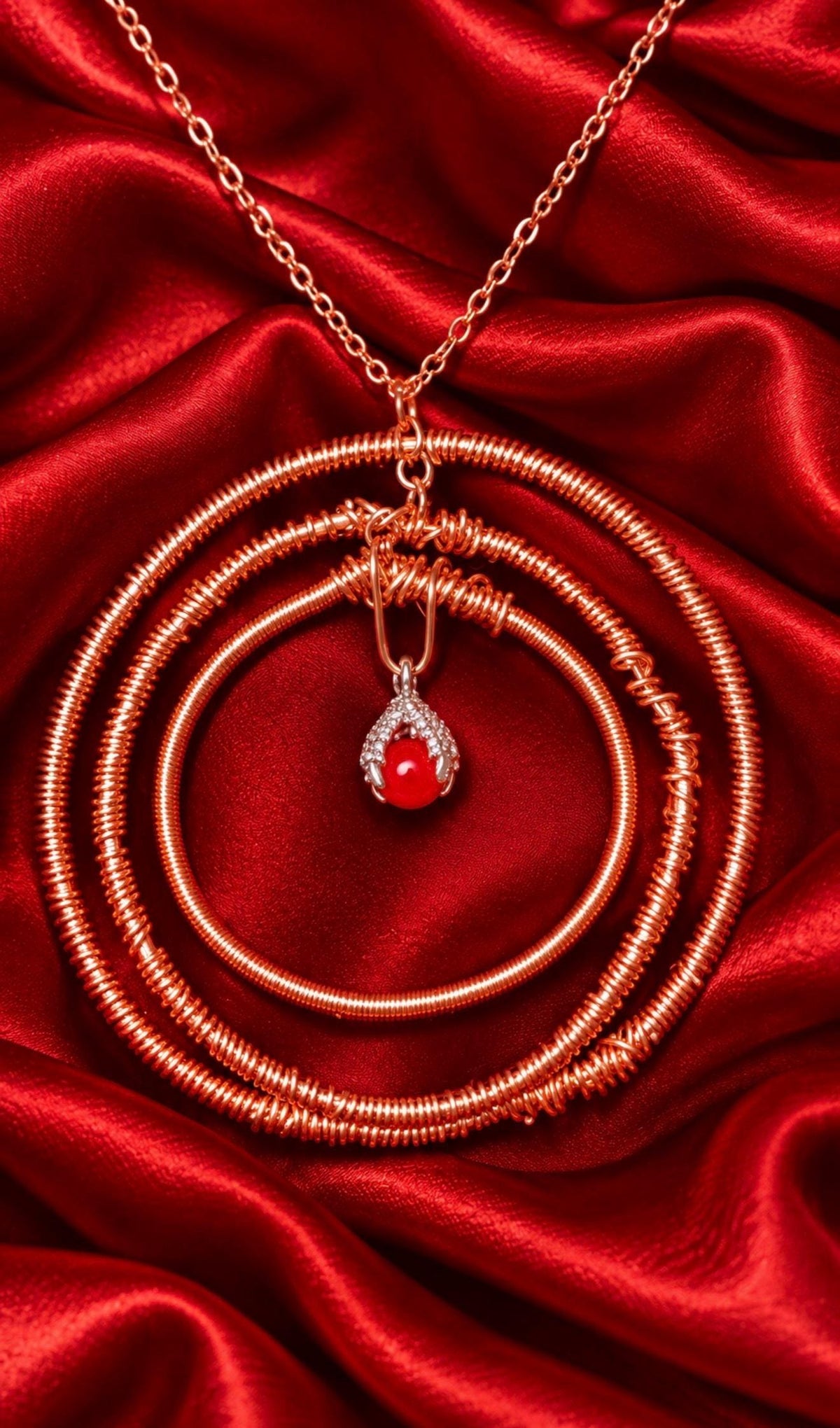The Dragon’s Dominion | Spelled Copper Dragon Talisman Necklace | Manifestation, Protection & Personal Power | Handmade Spiritual Jewelry