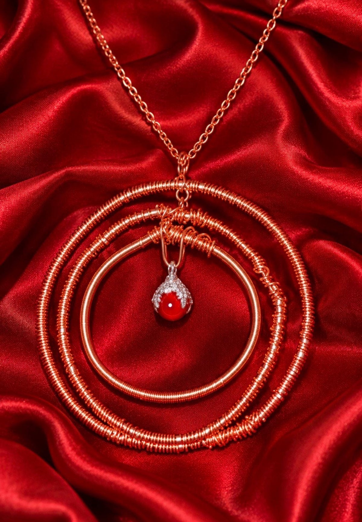 The Dragon’s Dominion | Spelled Copper Dragon Talisman Necklace | Manifestation, Protection & Personal Power | Handmade Spiritual Jewelry