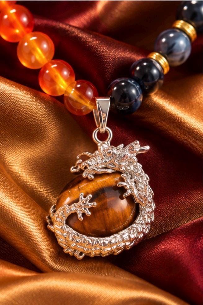 THE COMMANDER™ One of One Dragon Talisman Necklace, Genuine Copper Wire, Empowered Jewelry for Personal Power, Authority & Influence