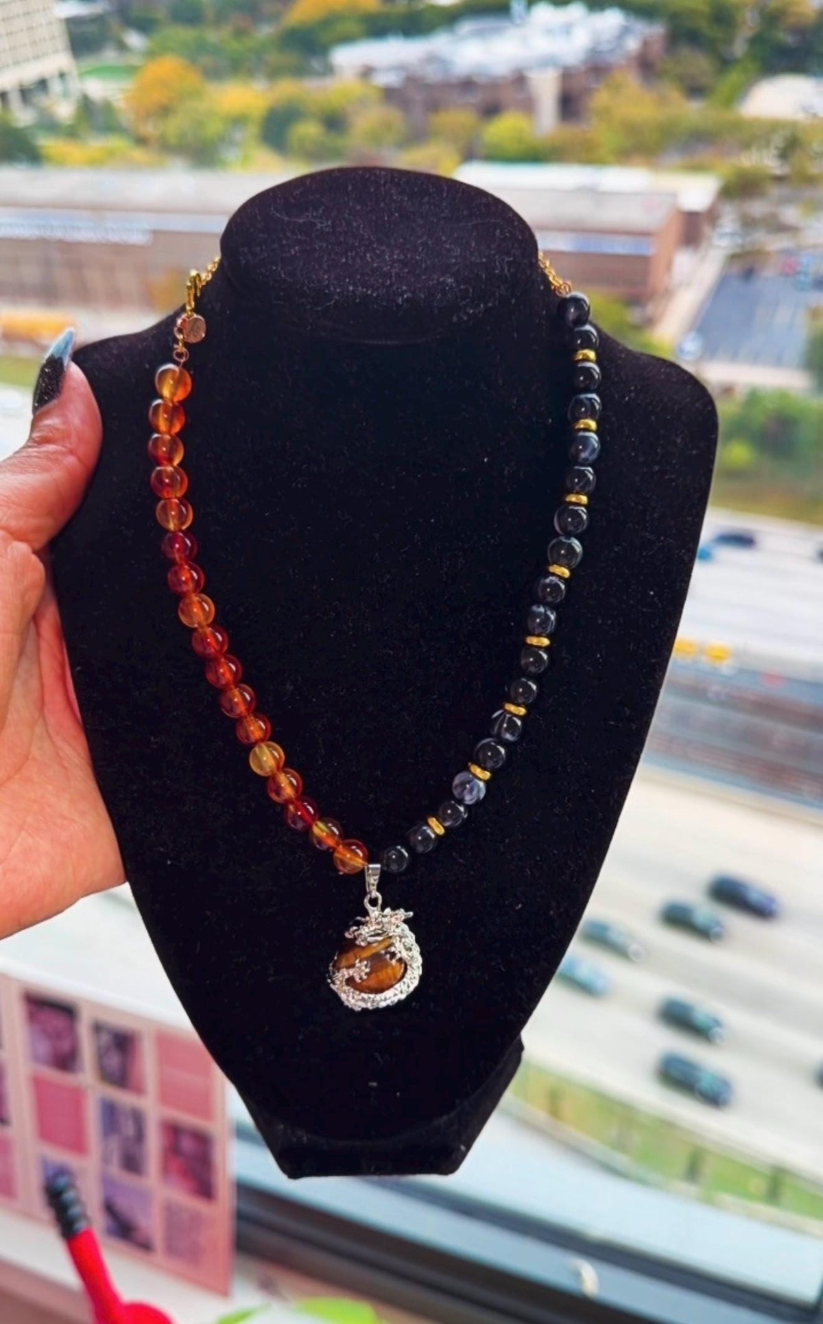 THE COMMANDER™ One of One Dragon Talisman Necklace, Genuine Copper Wire, Empowered Jewelry for Personal Power, Authority & Influence