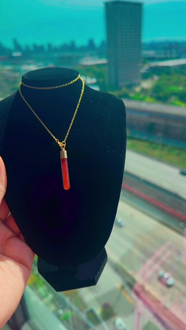 The Red Spell Extreme Attraction and Manifestation Oil Necklace | Wearable Ritual Oil | Pheromone Oil |