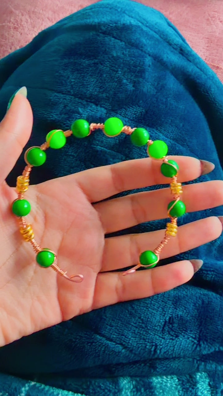 Custom Intention Attuned Copper Bracelet