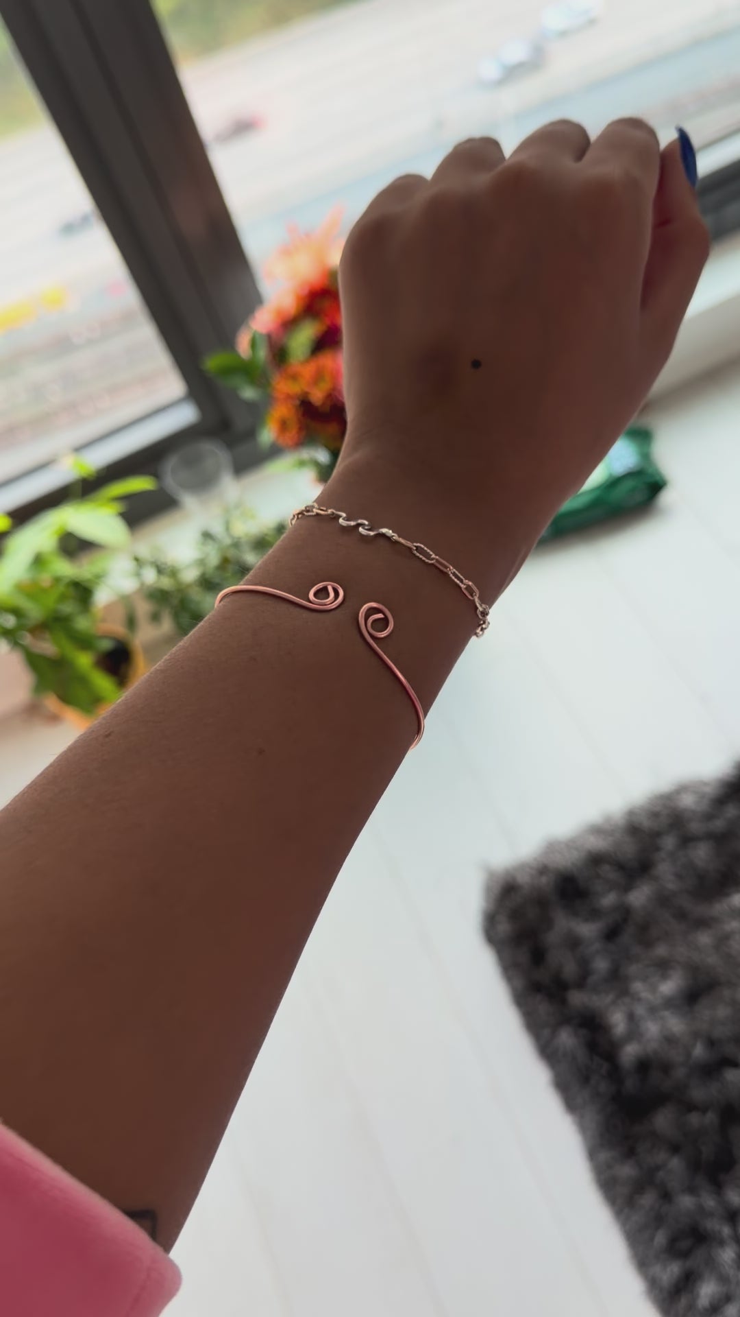 The Turning Point - Reversible Spelled Copper Bracelet - Draw In + Release | Adjustable Spiritual Talisman