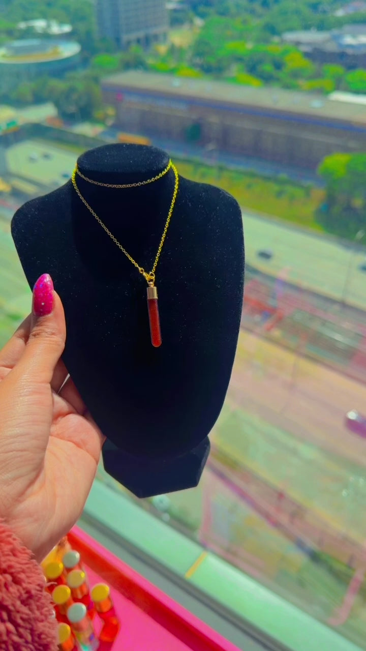 The Red Spell Extreme Attraction and Manifestation Oil Necklace | Wearable Ritual Oil | Pheromone Oil |